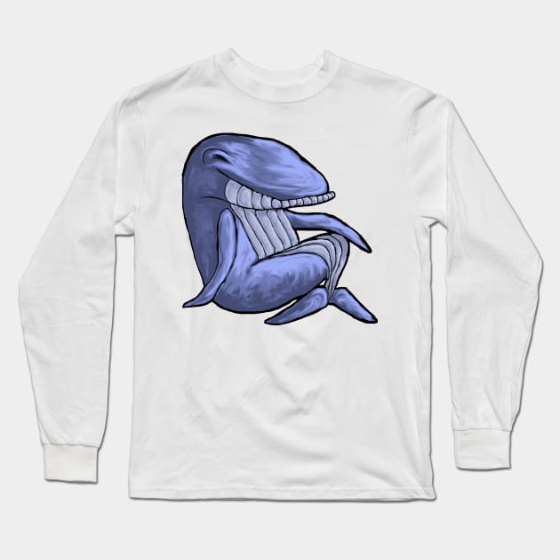 Whale reversed Long Sleeve T-Shirt by Royal Ease